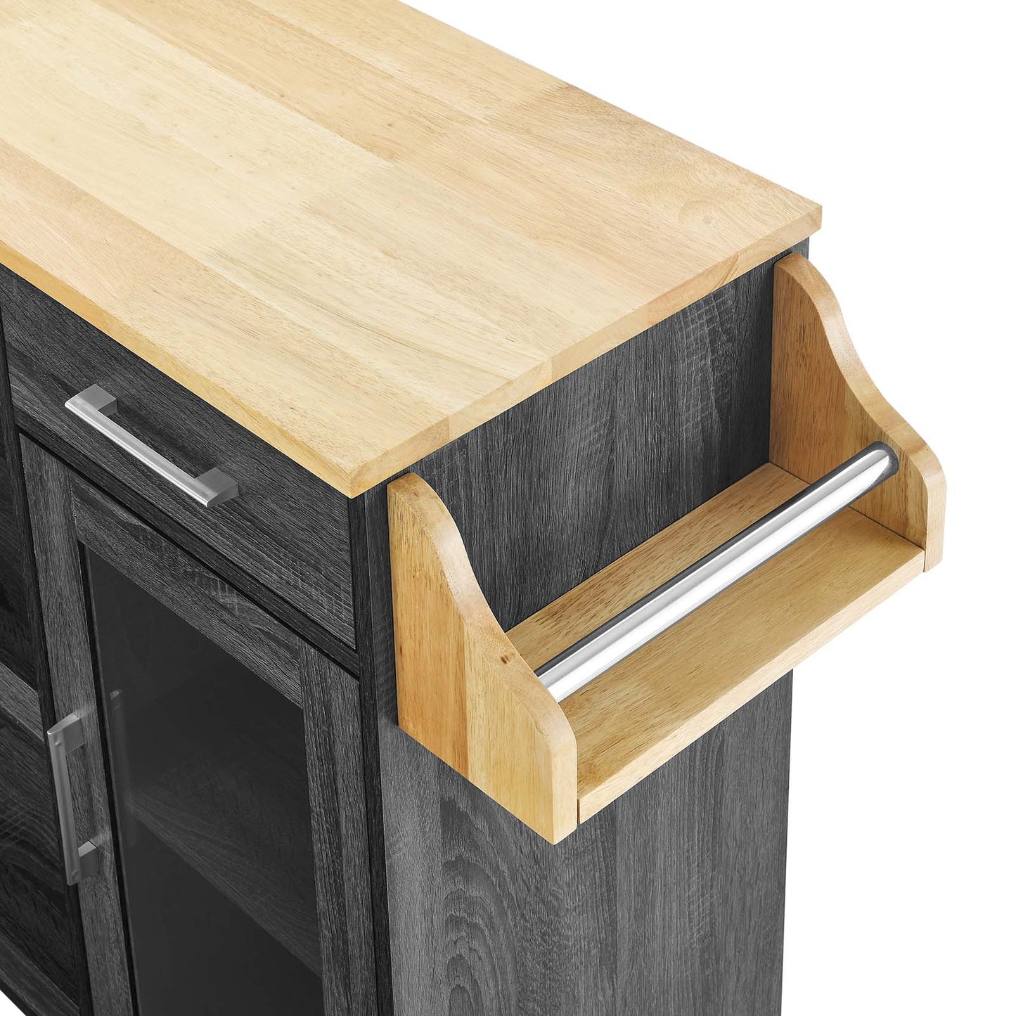 Culinary Kitchen Cart With Spice Rack By Modway - EEI-6277 | Kitchen Carts | Modishstore - 8