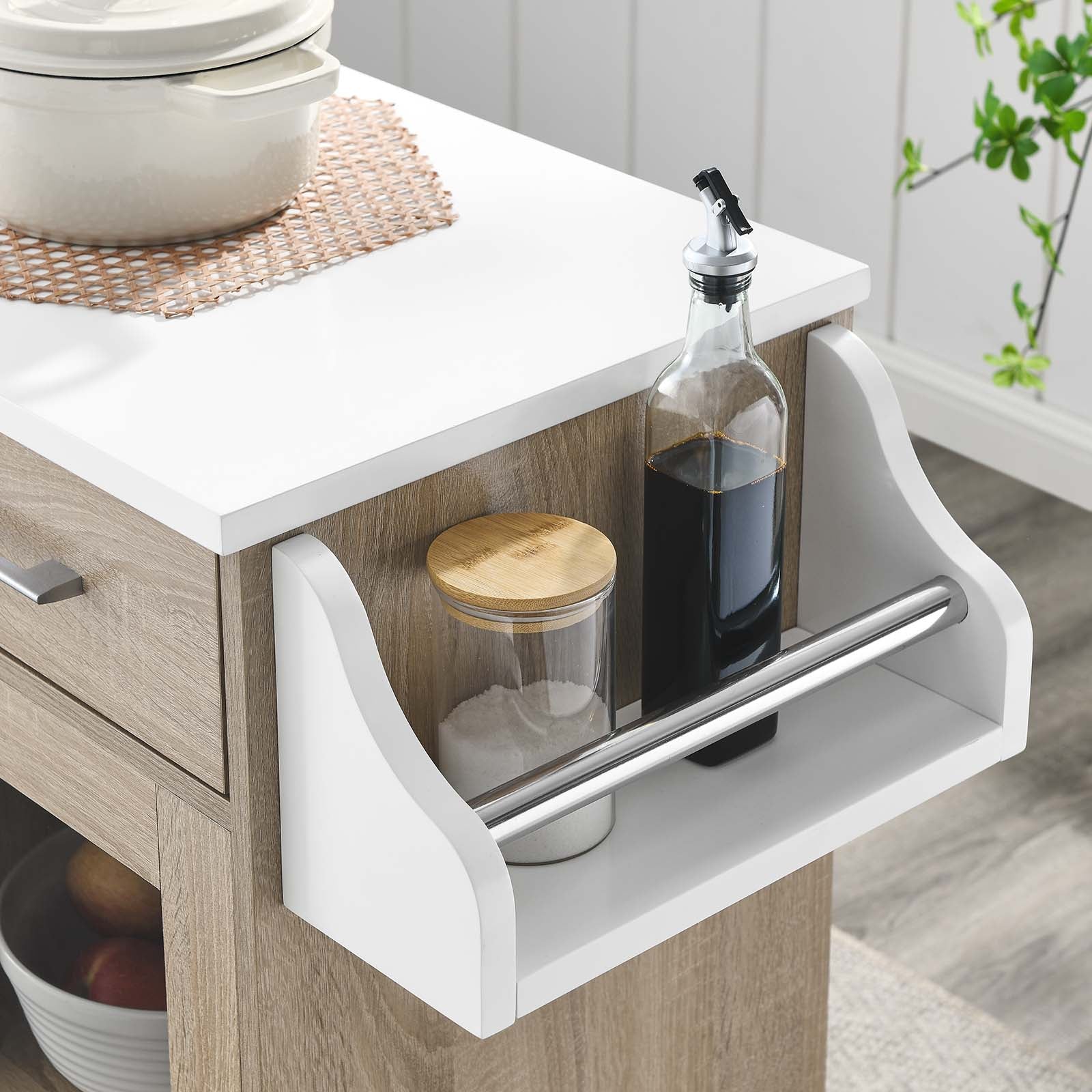 Culinary Kitchen Cart With Spice Rack By Modway - EEI-6277 | Kitchen Carts | Modishstore - 32
