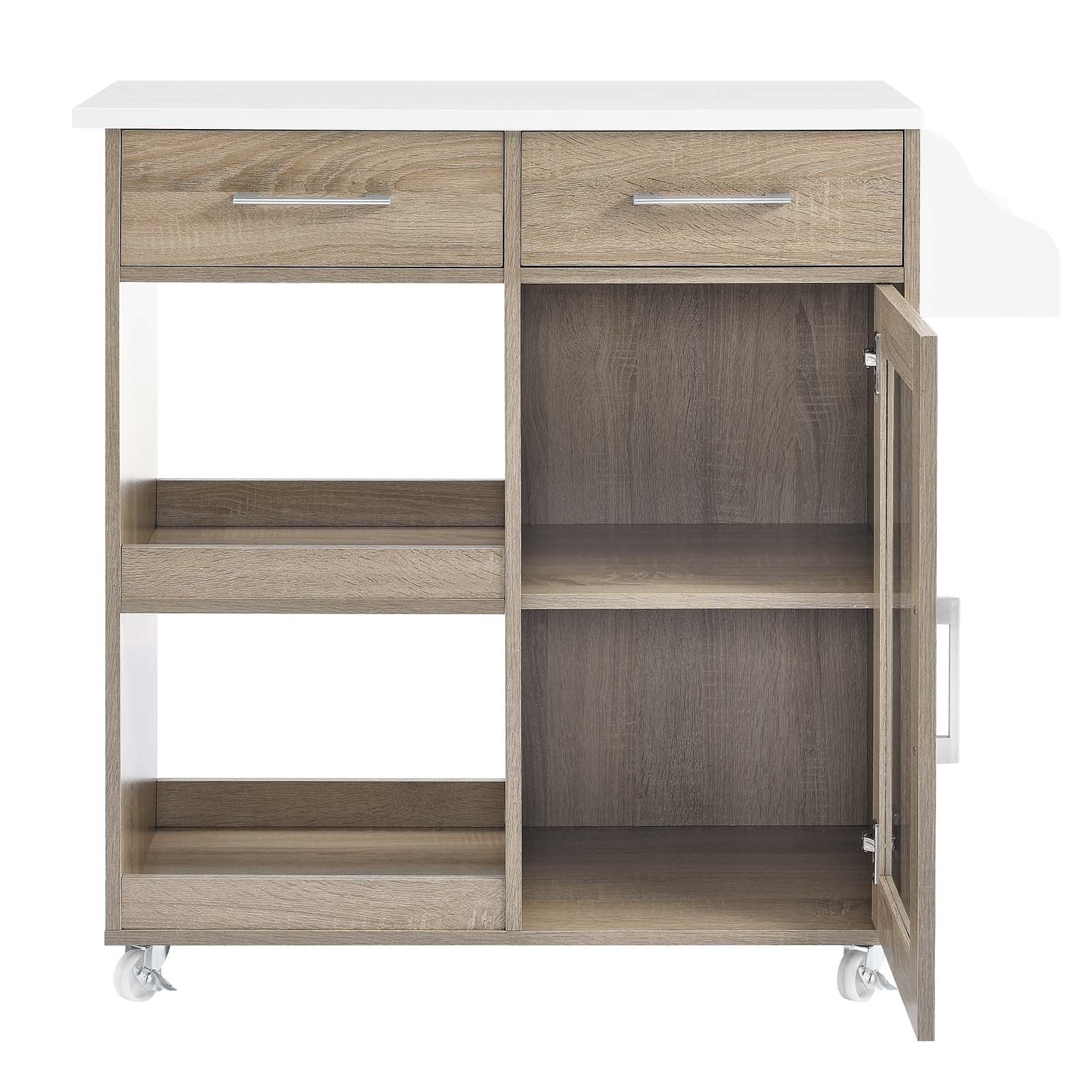 Culinary Kitchen Cart With Spice Rack By Modway - EEI-6277 | Kitchen Carts | Modishstore - 28