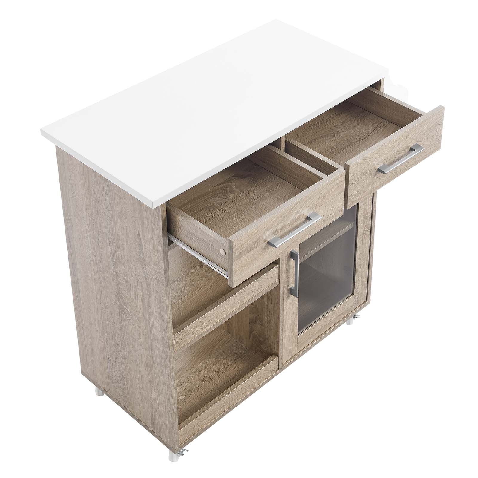 Culinary Kitchen Cart With Spice Rack By Modway - EEI-6277 | Kitchen Carts | Modishstore - 29