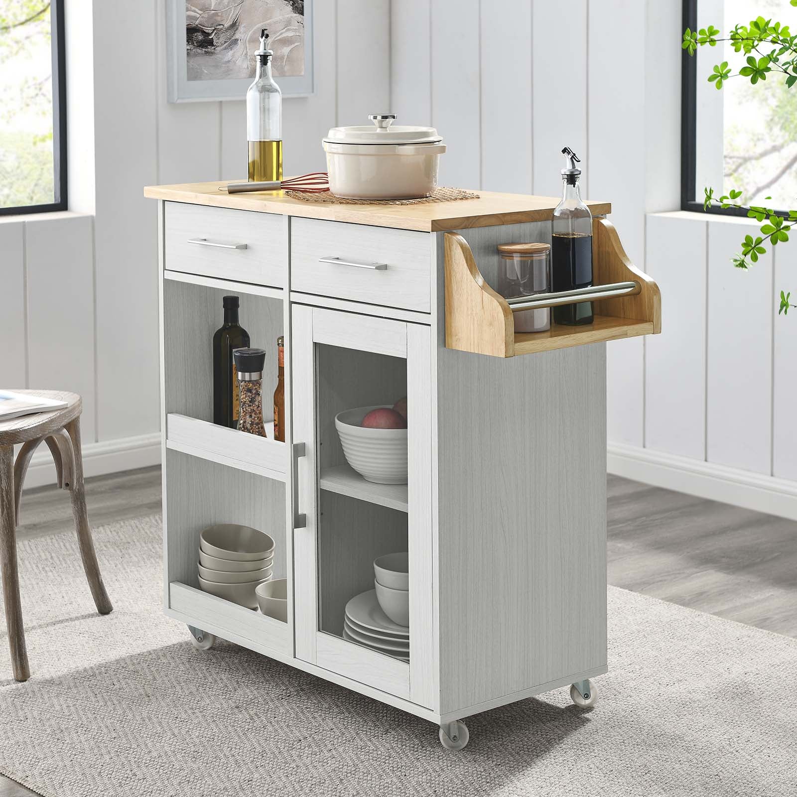 Culinary Kitchen Cart With Spice Rack By Modway - EEI-6277 | Kitchen Carts | Modishstore - 34
