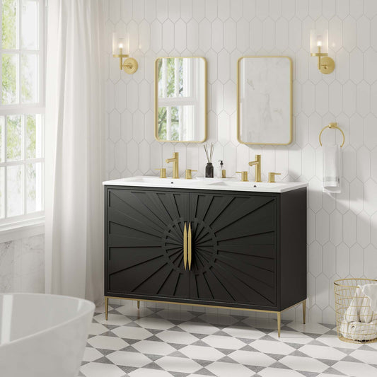 Awaken 48" Double Sink Bathroom Vanity By Modway - EEI-6305 | Bathroom Accessories | Modishstore