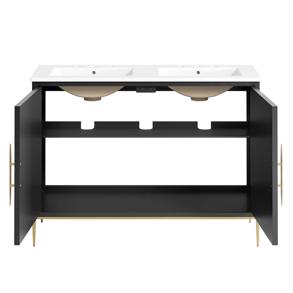 Awaken 48" Double Sink Bathroom Vanity By Modway - EEI-6305 | Bathroom Accessories | Modishstore - 7