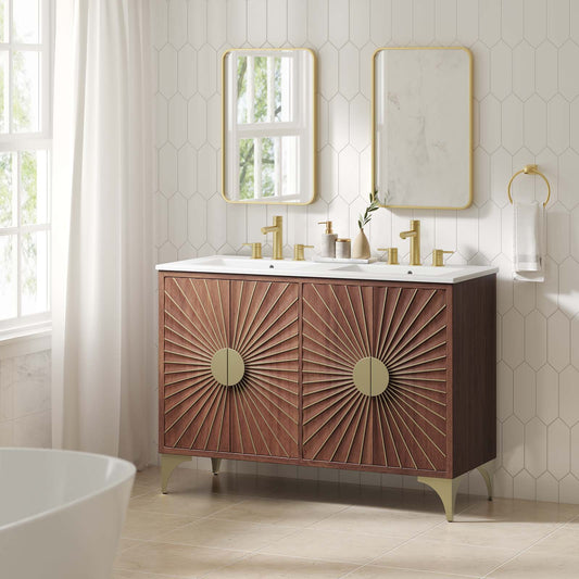 Daylight 48" Double Sink Bathroom Vanity By Modway - EEI-6306 | Bathroom Accessories | Modishstore