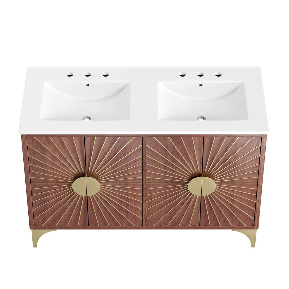 Daylight 48" Double Sink Bathroom Vanity By Modway - EEI-6306 | Bathroom Accessories | Modishstore - 6