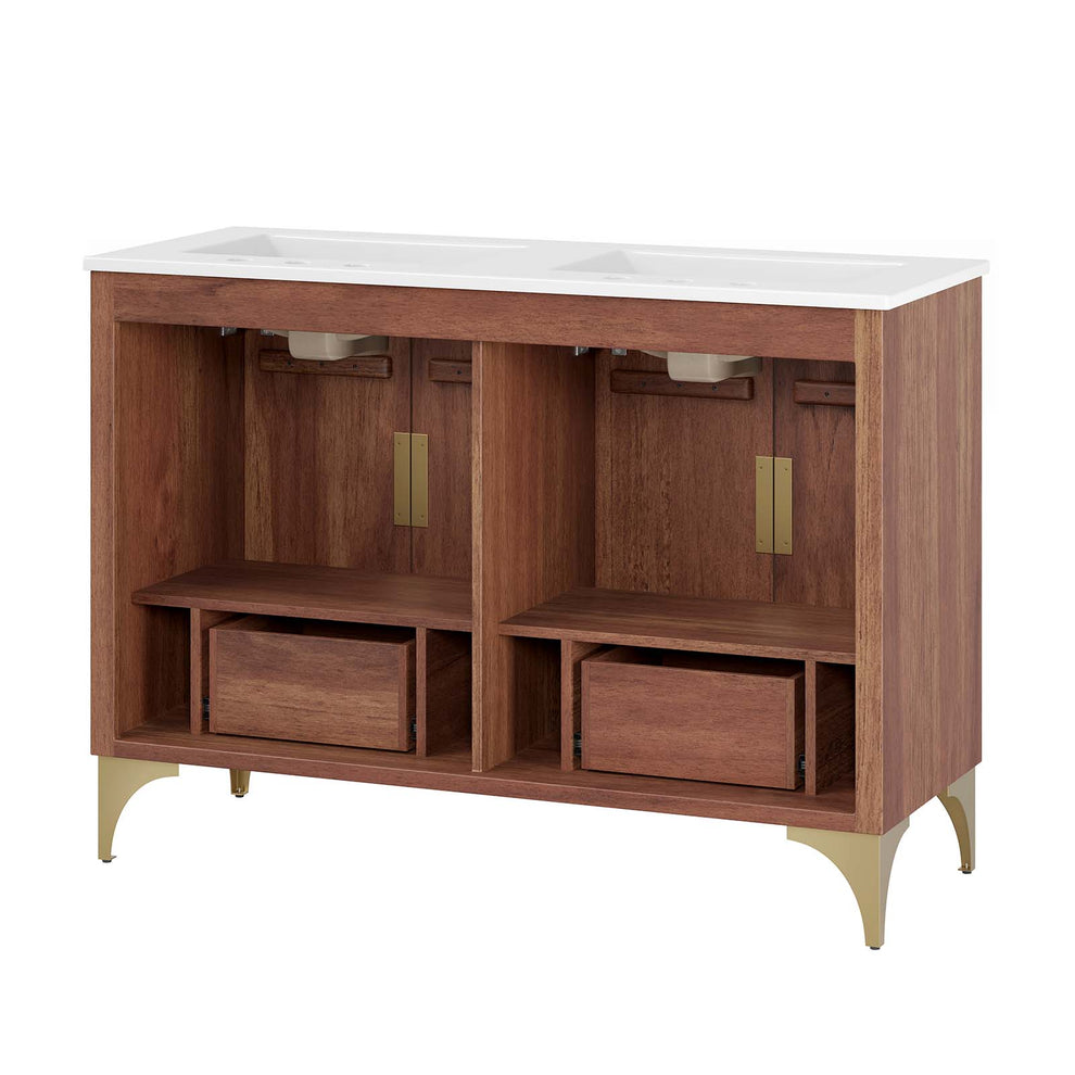 Daylight 48" Double Sink Bathroom Vanity By Modway - EEI-6306 | Bathroom Accessories | Modishstore - 7