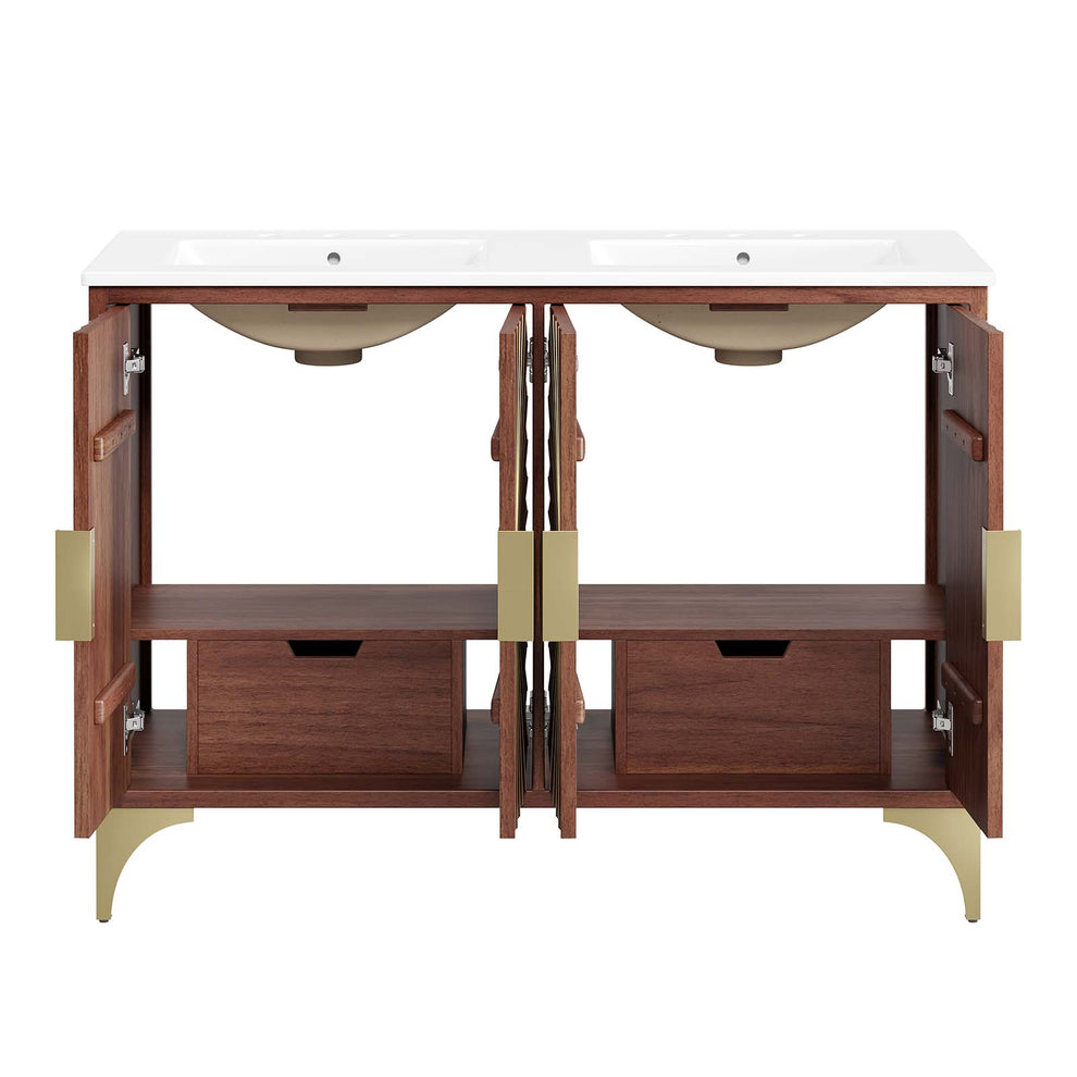 Daylight 48" Double Sink Bathroom Vanity By Modway - EEI-6306 | Bathroom Accessories | Modishstore - 9
