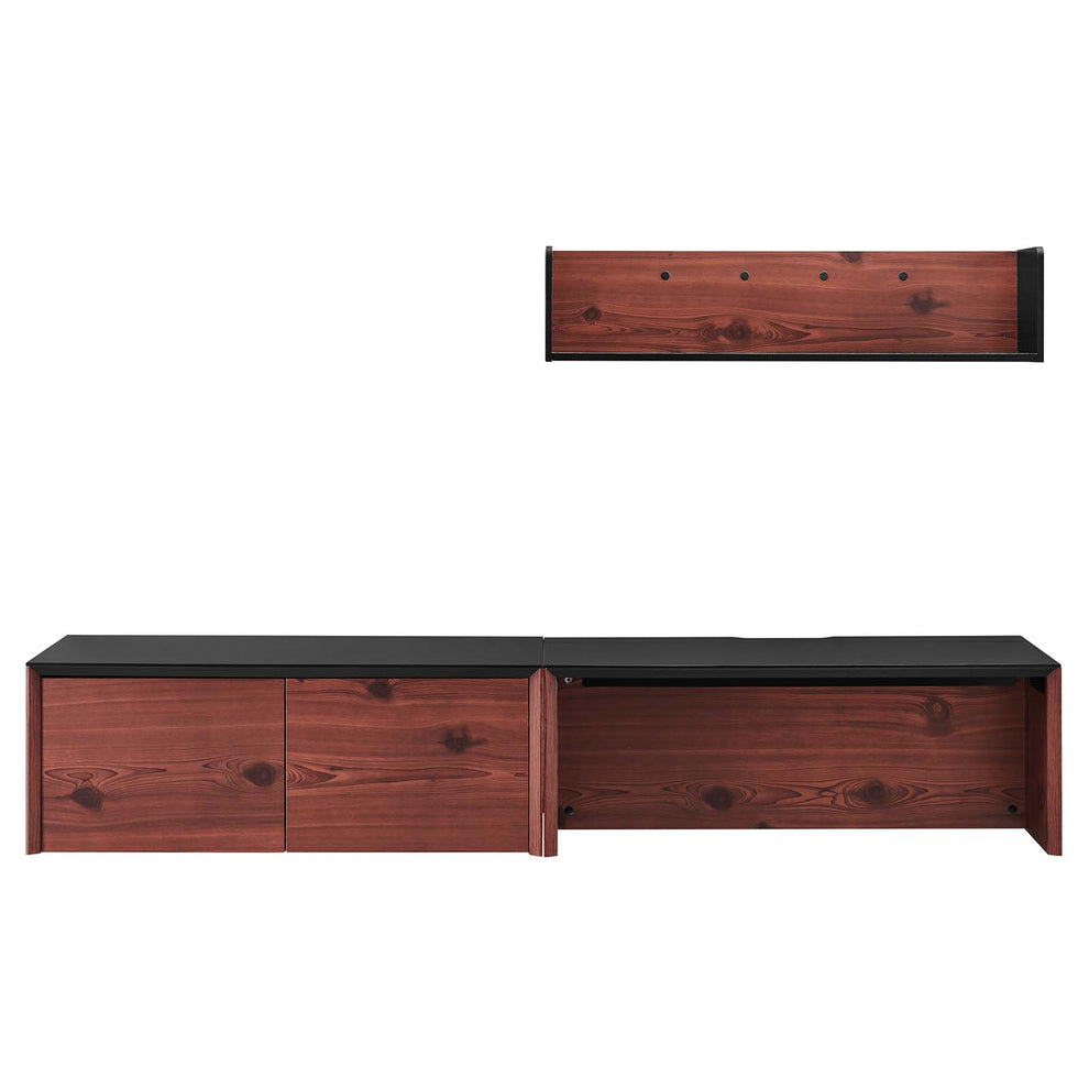 Kinetic 38" Wall-Mount Office Desk With Cabinet and Shelf By Modway - EEI-6311 | Sideboards | Modishstore - 2