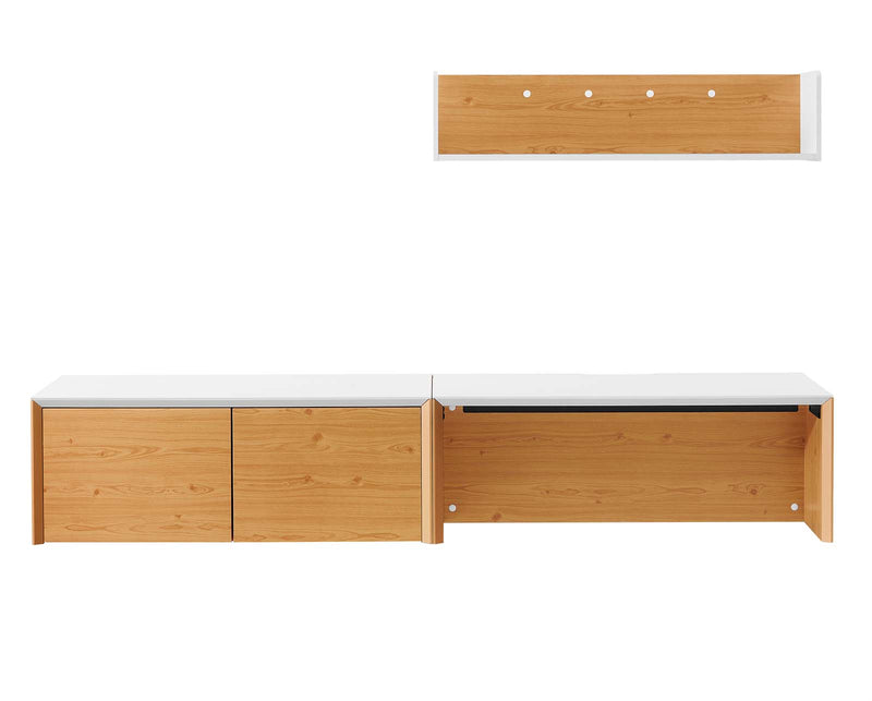 Kinetic 38" Wall-Mount Office Desk With Cabinet and Shelf By Modway - EEI-6311 | Sideboards | Modishstore - 9