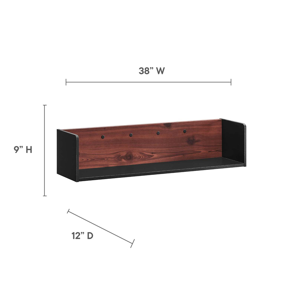 Kinetic 49" Wall-Mount Office Desk With Cabinet and Shelf By Modway - EEI-6312 | Desks | Modishstore - 6