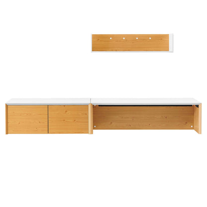 Kinetic 49" Wall-Mount Office Desk With Cabinet and Shelf By Modway - EEI-6312 | Desks | Modishstore - 9