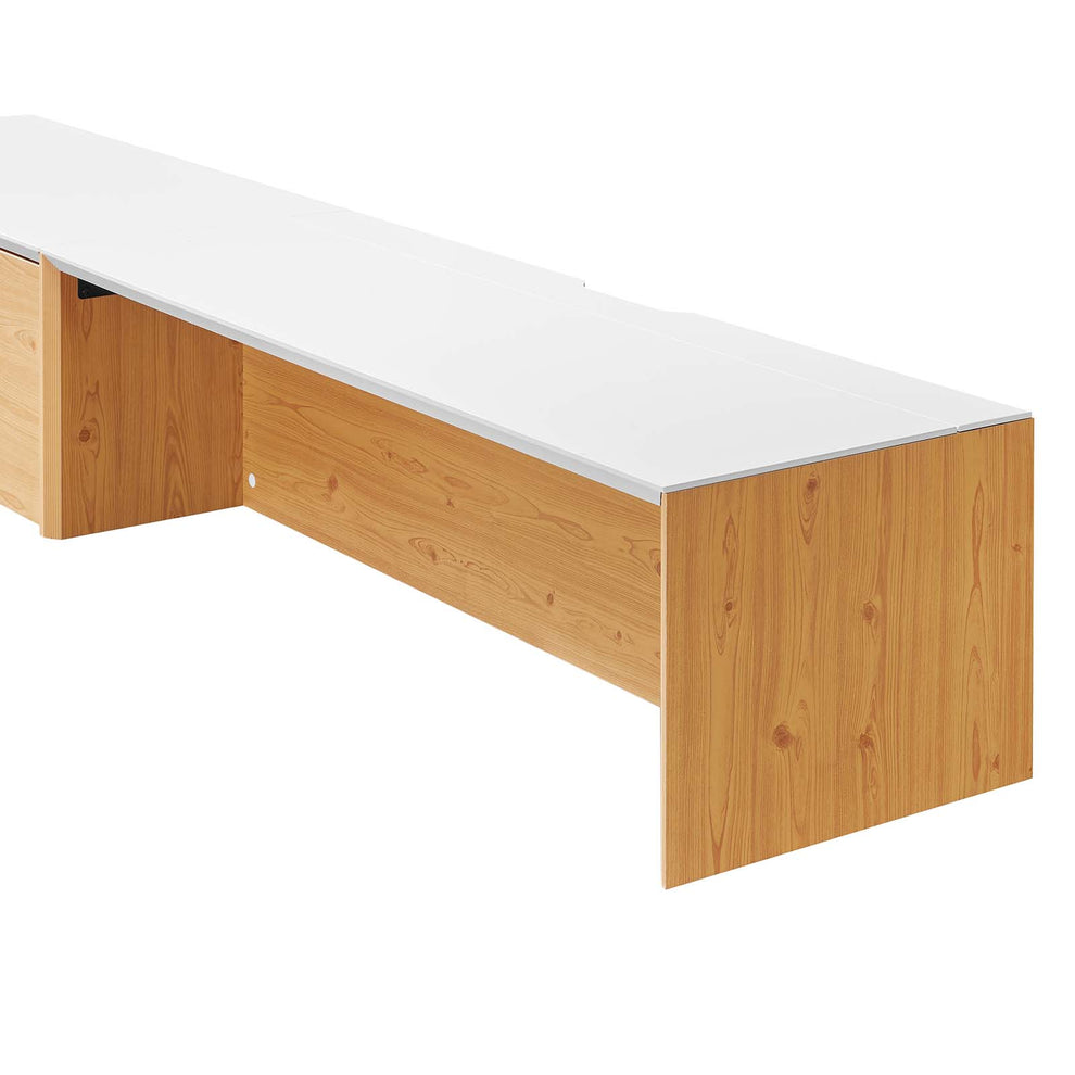 Kinetic 49" Wall-Mount Office Desk With Cabinet and Shelf By Modway - EEI-6312 | Desks | Modishstore - 10