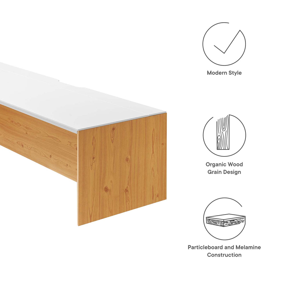 Kinetic 49" Wall-Mount Office Desk With Cabinet and Shelf By Modway - EEI-6312 | Desks | Modishstore - 11