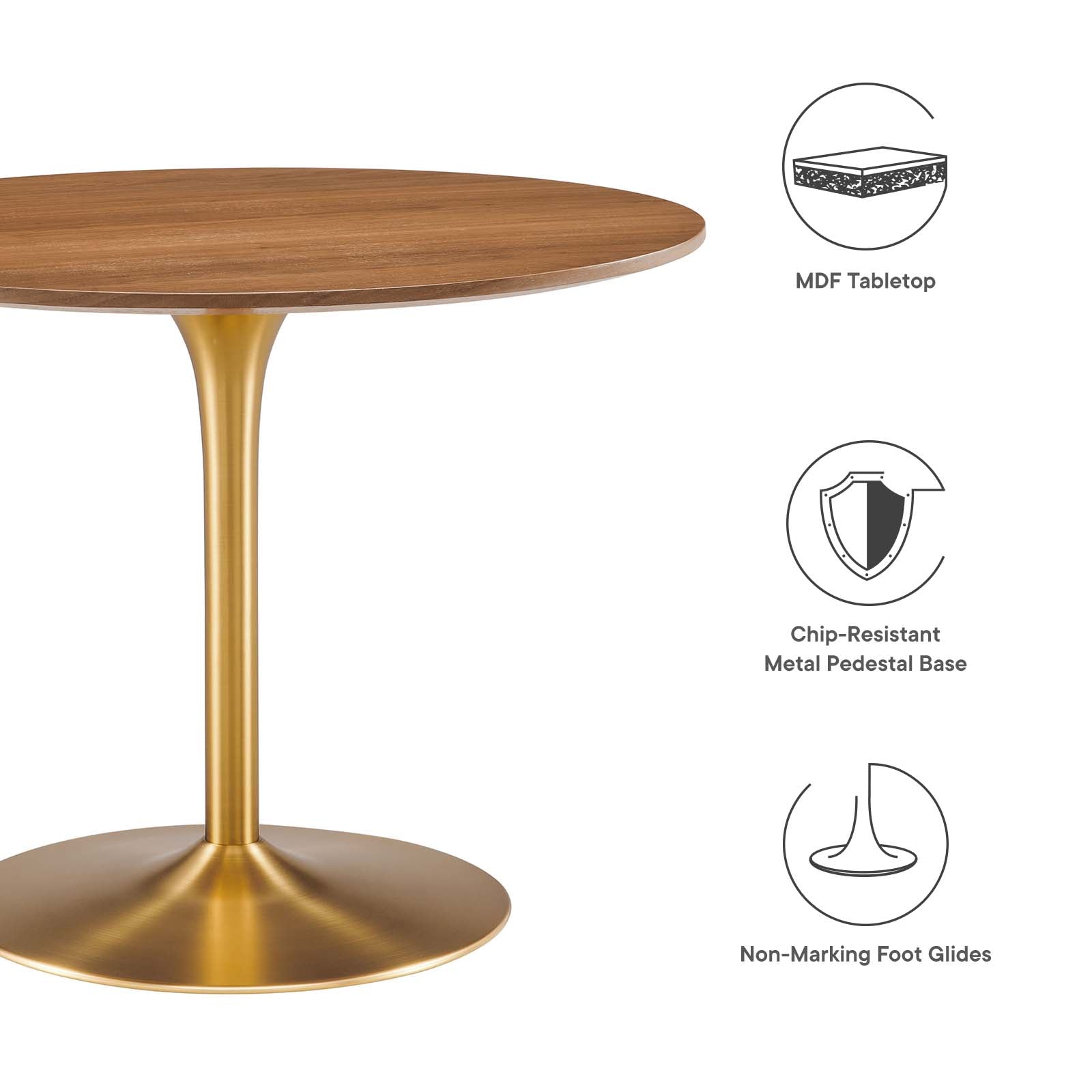 Pursuit 40" Dining Table By Modway - EEI-6313 | Dining Tables | Modishstore - 11