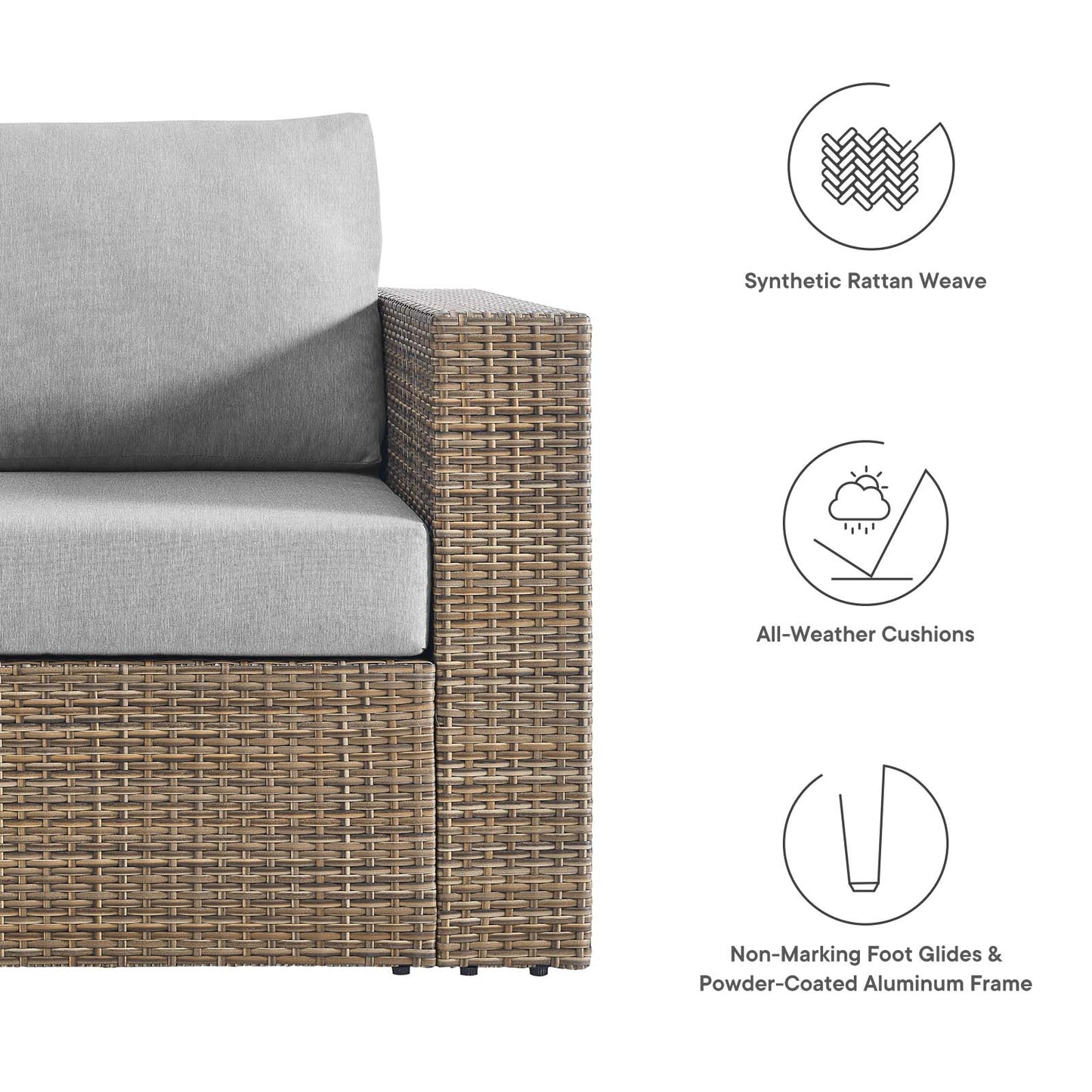 Convene Outdoor Patio Outdoor Patio Armchair By Modway - EEI-6326 | Outdoor Chairs | Modishstore - 7