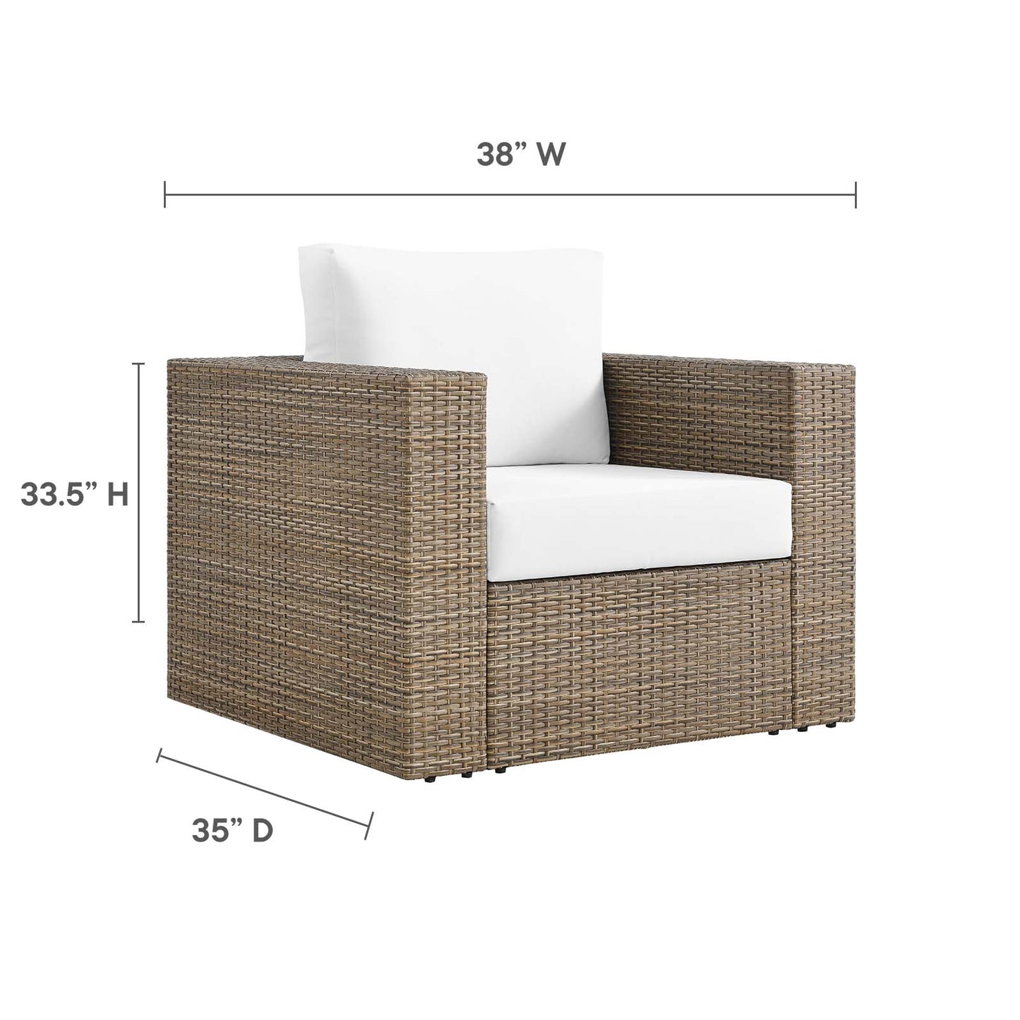 Convene Outdoor Patio Outdoor Patio Armchair By Modway - EEI-6326 | Outdoor Chairs | Modishstore - 14