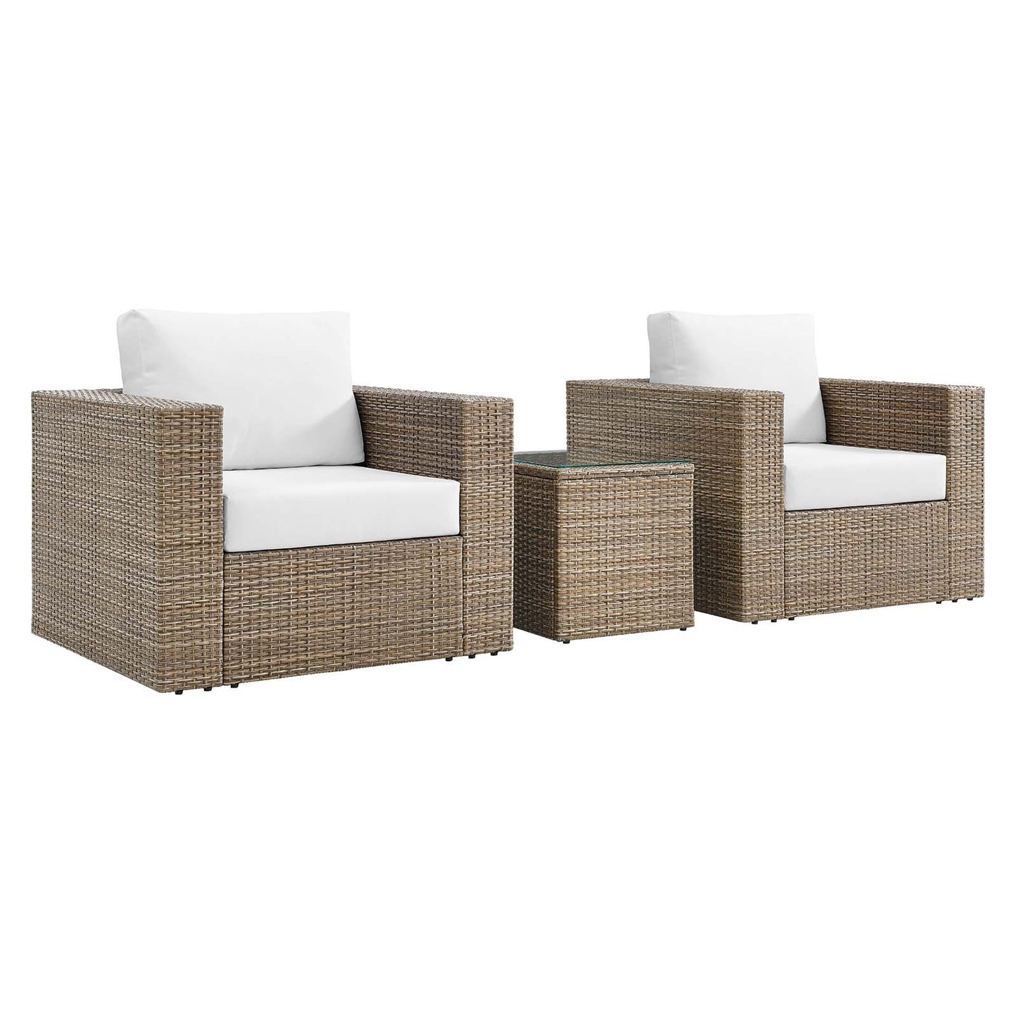 Convene Outdoor Patio Outdoor Patio 3-Piece Furniture Set By Modway - EEI-6327 | Outdoor Sofas, Loveseats & Sectionals | Modishstore - 10