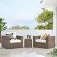 Convene Outdoor Patio Outdoor Patio 3-Piece Furniture Set By Modway - EEI-6327 | Outdoor Sofas, Loveseats & Sectionals | Modishstore - 11