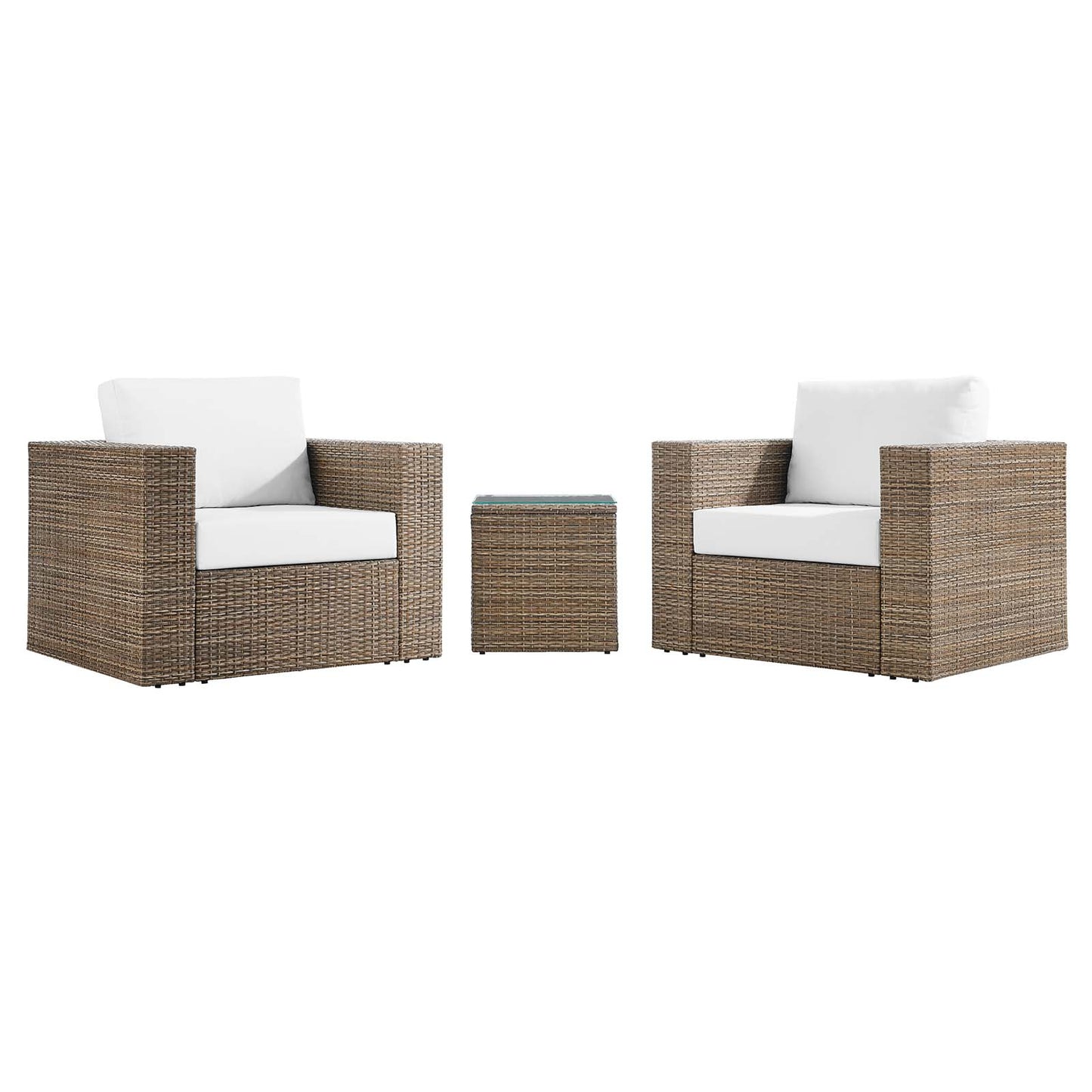 Convene Outdoor Patio Outdoor Patio 3-Piece Furniture Set By Modway - EEI-6327 | Outdoor Sofas, Loveseats & Sectionals | Modishstore - 12