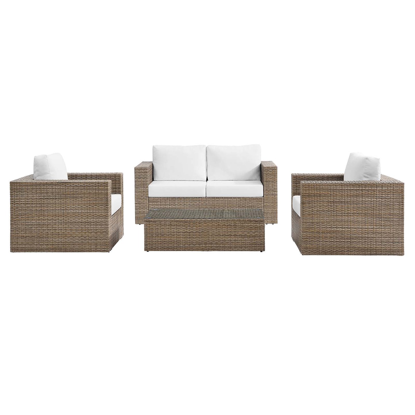 Convene Outdoor Patio Outdoor Patio 4-Piece Furniture Set By Modway - EEI-6328 | Outdoor Sofas, Loveseats & Sectionals | Modishstore - 18