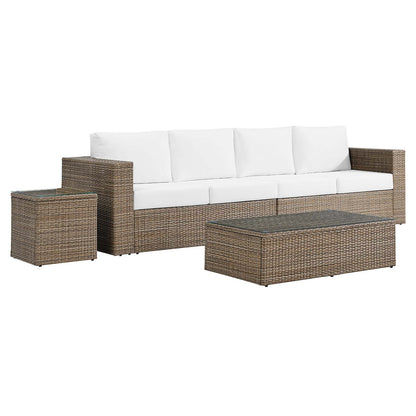 Convene Outdoor Patio Outdoor Patio 4-Piece Furniture Set By Modway - EEI-6330 | Outdoor Sofas, Loveseats & Sectionals | Modishstore - 16
