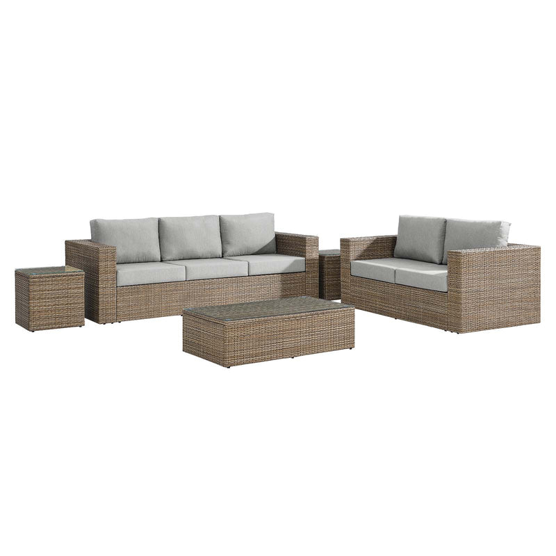 Convene Outdoor Patio Outdoor Patio 5-Piece Furniture Set By Modway - EEI-6331 | Outdoor Sofas, Loveseats & Sectionals | Modishstore - 2