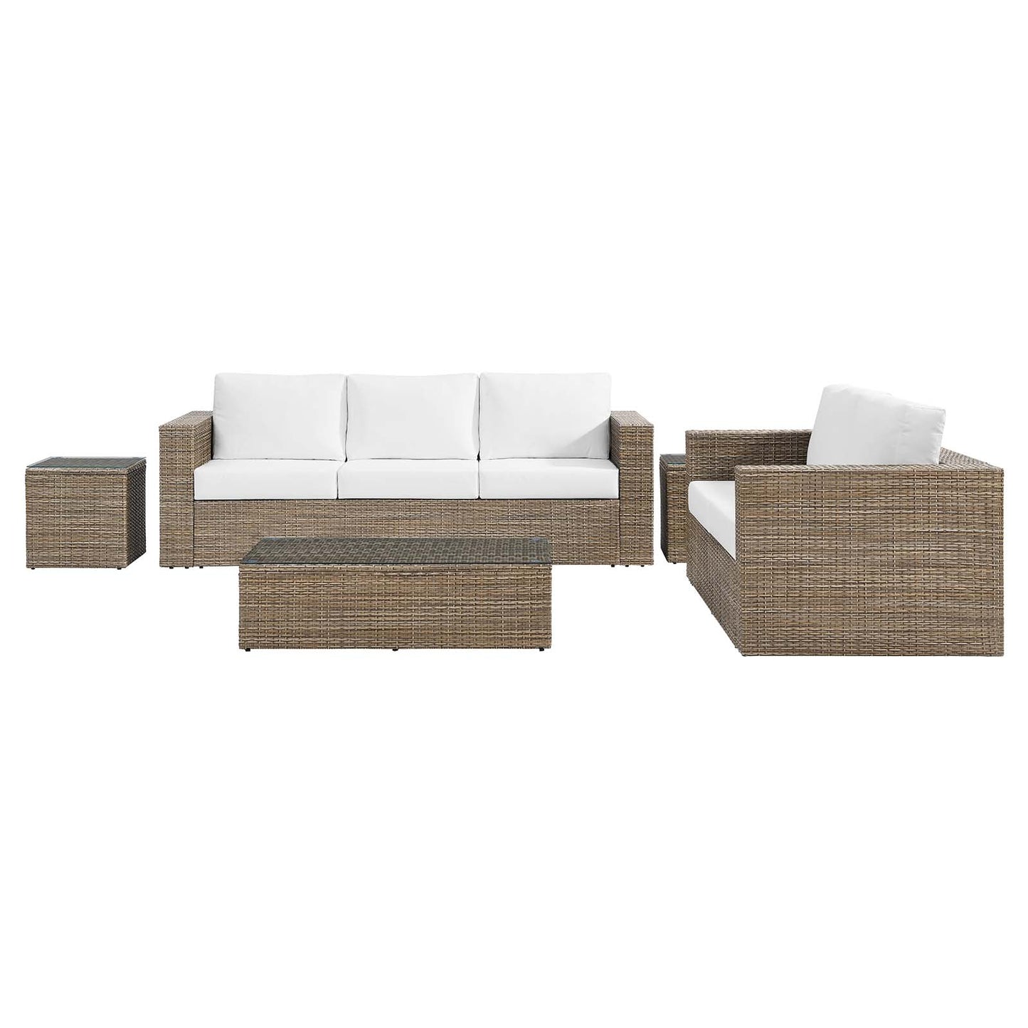 Convene Outdoor Patio Outdoor Patio 5-Piece Furniture Set By Modway - EEI-6331 | Outdoor Sofas, Loveseats & Sectionals | Modishstore - 24