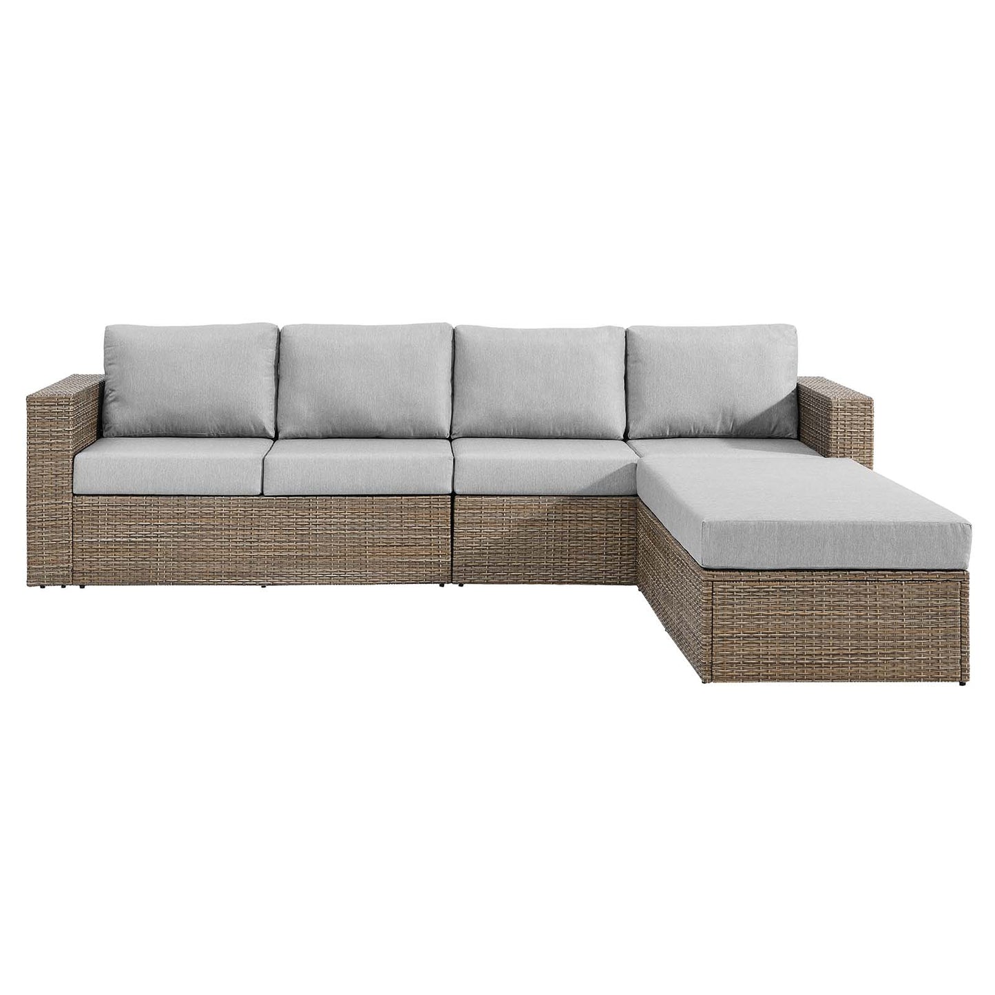 Convene Outdoor Patio Outdoor Patio Sectional Sofa and Ottoman Set By Modway - EEI-6332 | Outdoor Sofas, Loveseats & Sectionals | Modishstore - 6