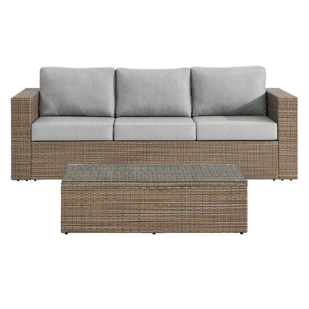 Convene Outdoor Patio Outdoor Patio 2-Piece Furniture Set By Modway - EEI-6333 | Outdoor Sofas, Loveseats & Sectionals | Modishstore - 3