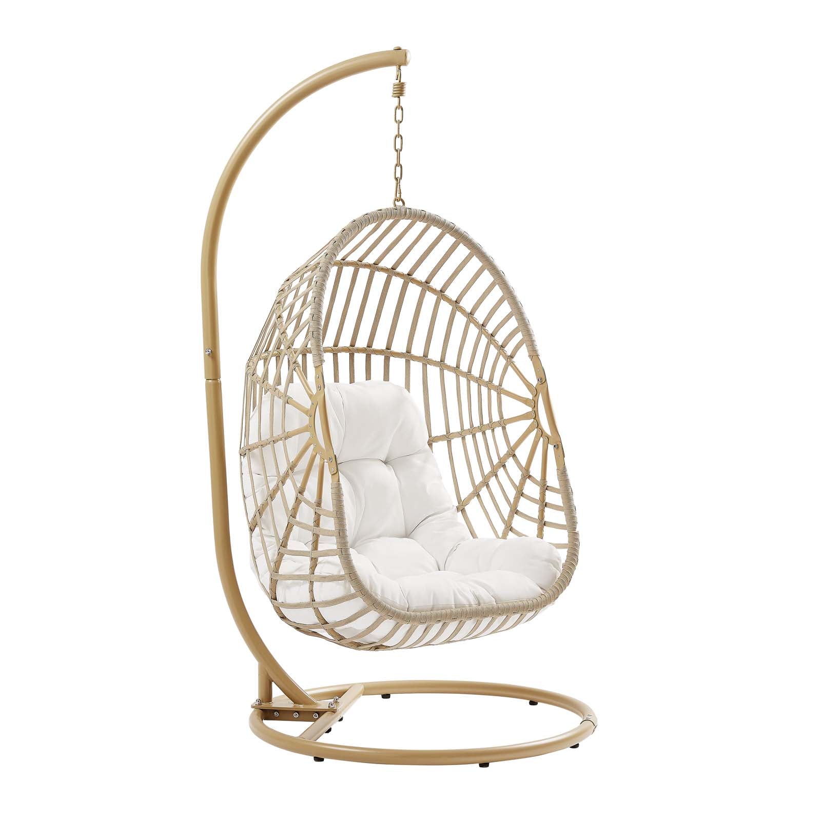 Amalie Wicker Rattan Outdoor Patio Rattan Swing Chair By Modway - EEI-6337 | Outdoor Porch Swings | Modishstore - 2