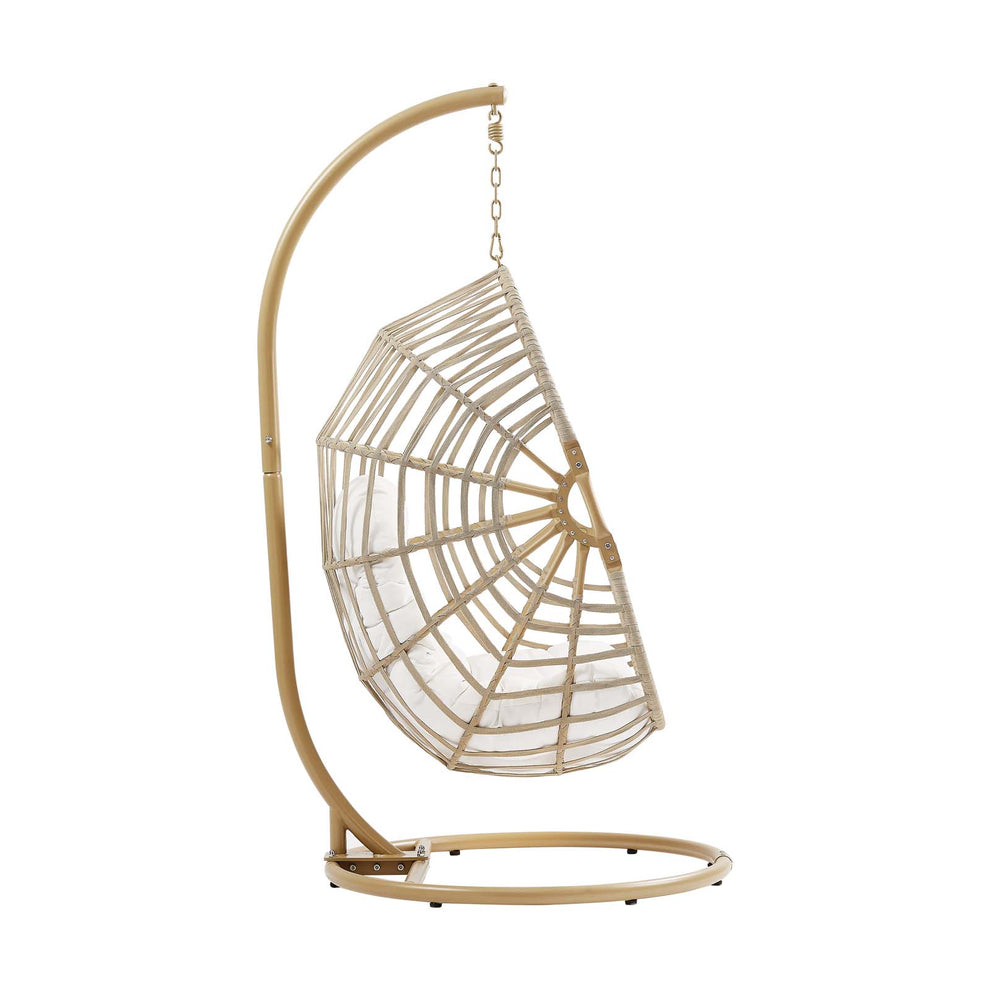 Amalie Wicker Rattan Outdoor Patio Rattan Swing Chair By Modway - EEI-6337 | Outdoor Porch Swings | Modishstore - 4