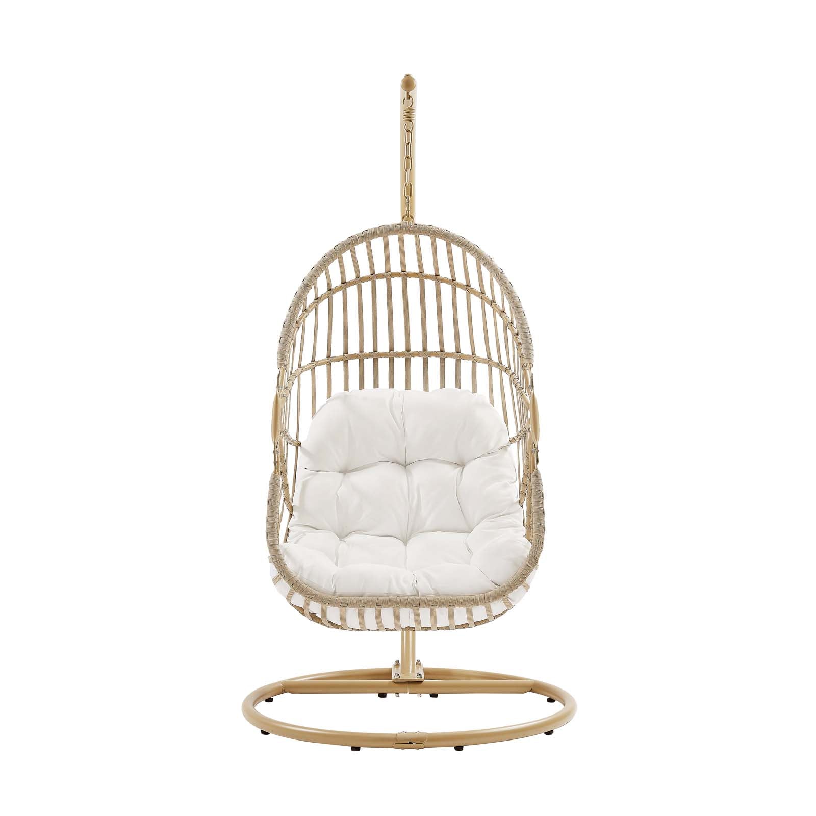 Amalie Wicker Rattan Outdoor Patio Rattan Swing Chair By Modway - EEI-6337 | Outdoor Porch Swings | Modishstore - 6