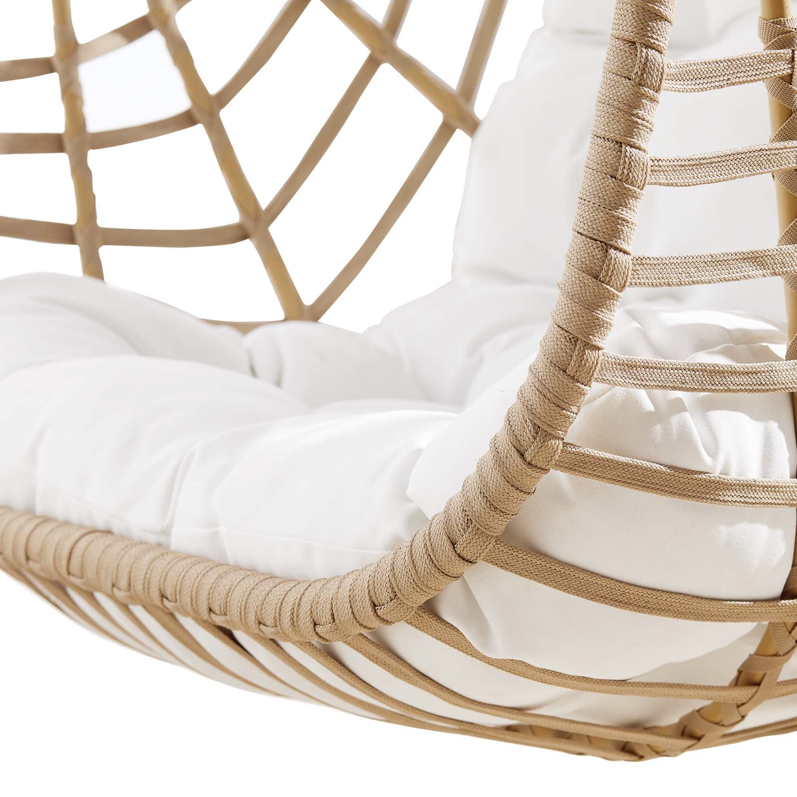 Amalie Wicker Rattan Outdoor Patio Rattan Swing Chair By Modway - EEI-6337 | Outdoor Porch Swings | Modishstore - 8