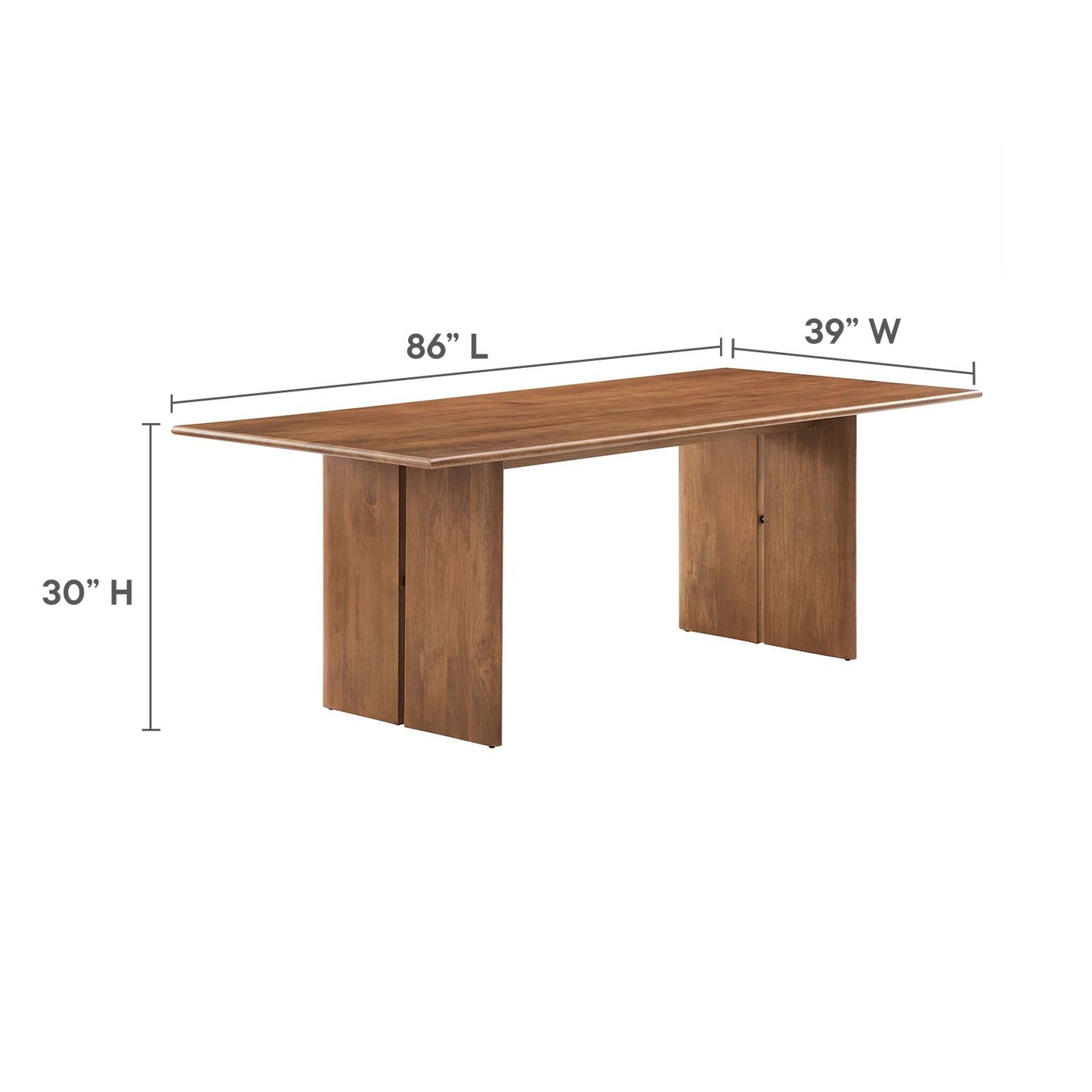 Amistad 86" Wood Dining Table By Modway - EEI-6340 | Dining Tables | Modishstore - 19