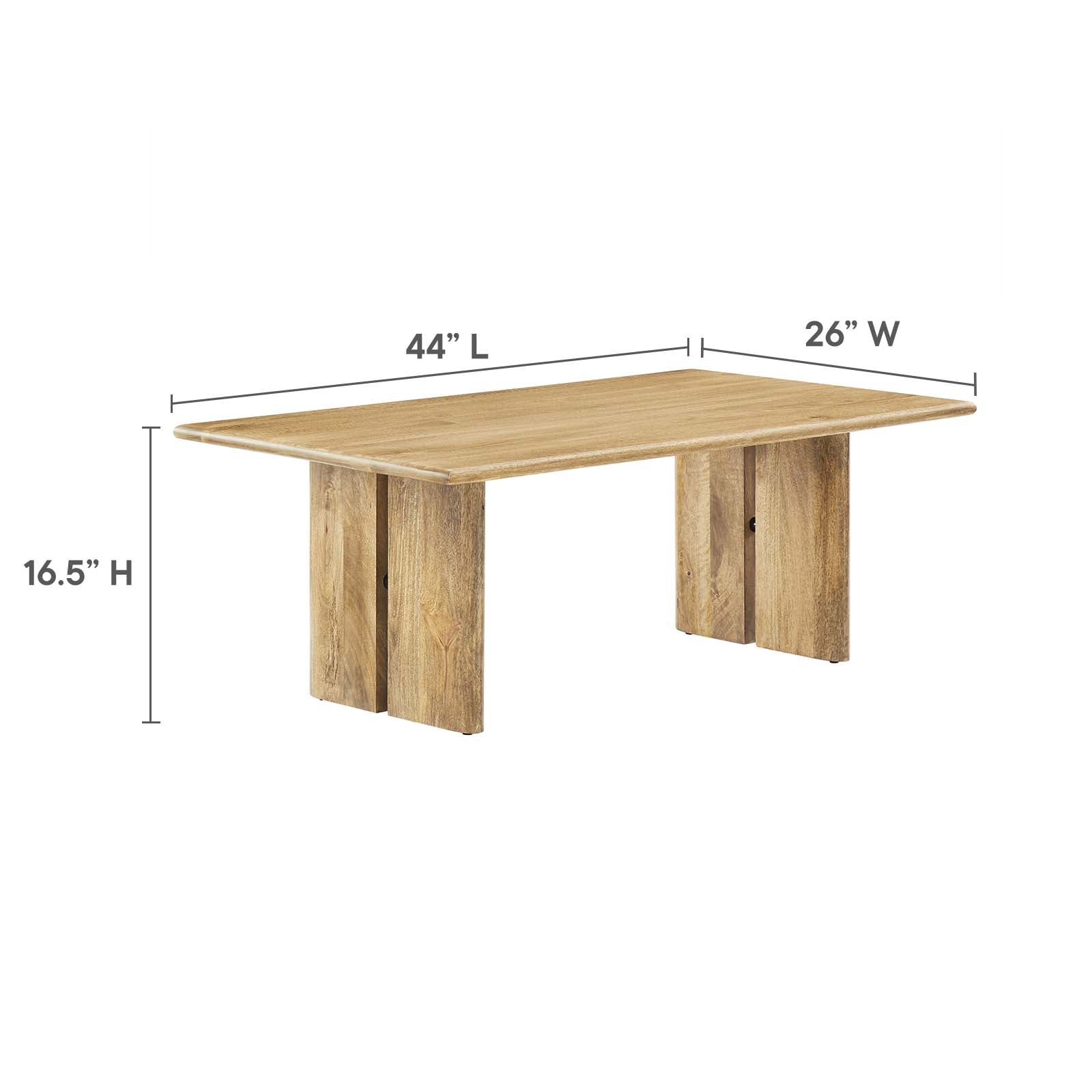 Amistad Wood Coffee Table By Modway - EEI-6341 | Coffee Tables | Modishstore - 8