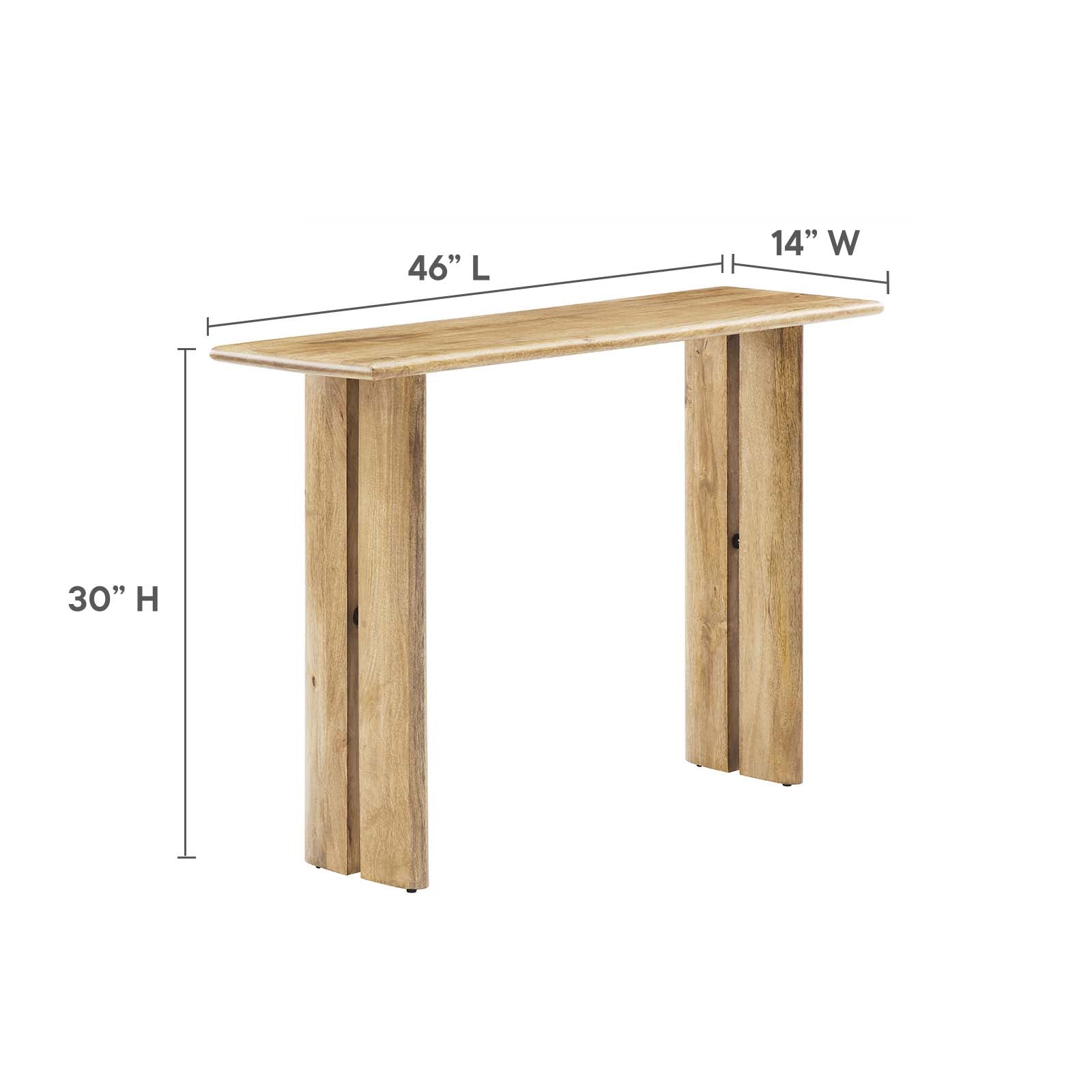 Amistad Wood Console Table By Modway - EEI-6342 | Console Tables | Modishstore - 8