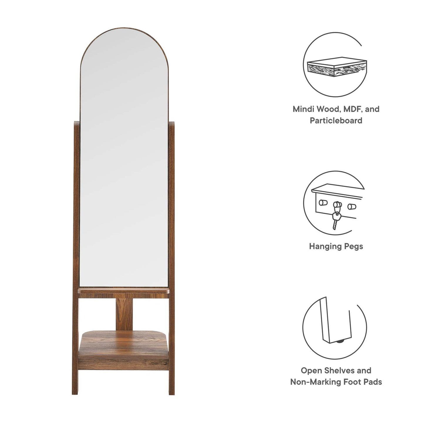 Ascend Standing Mirror By Modway - EEI-6346 | Mirrors | Modishstore - 30