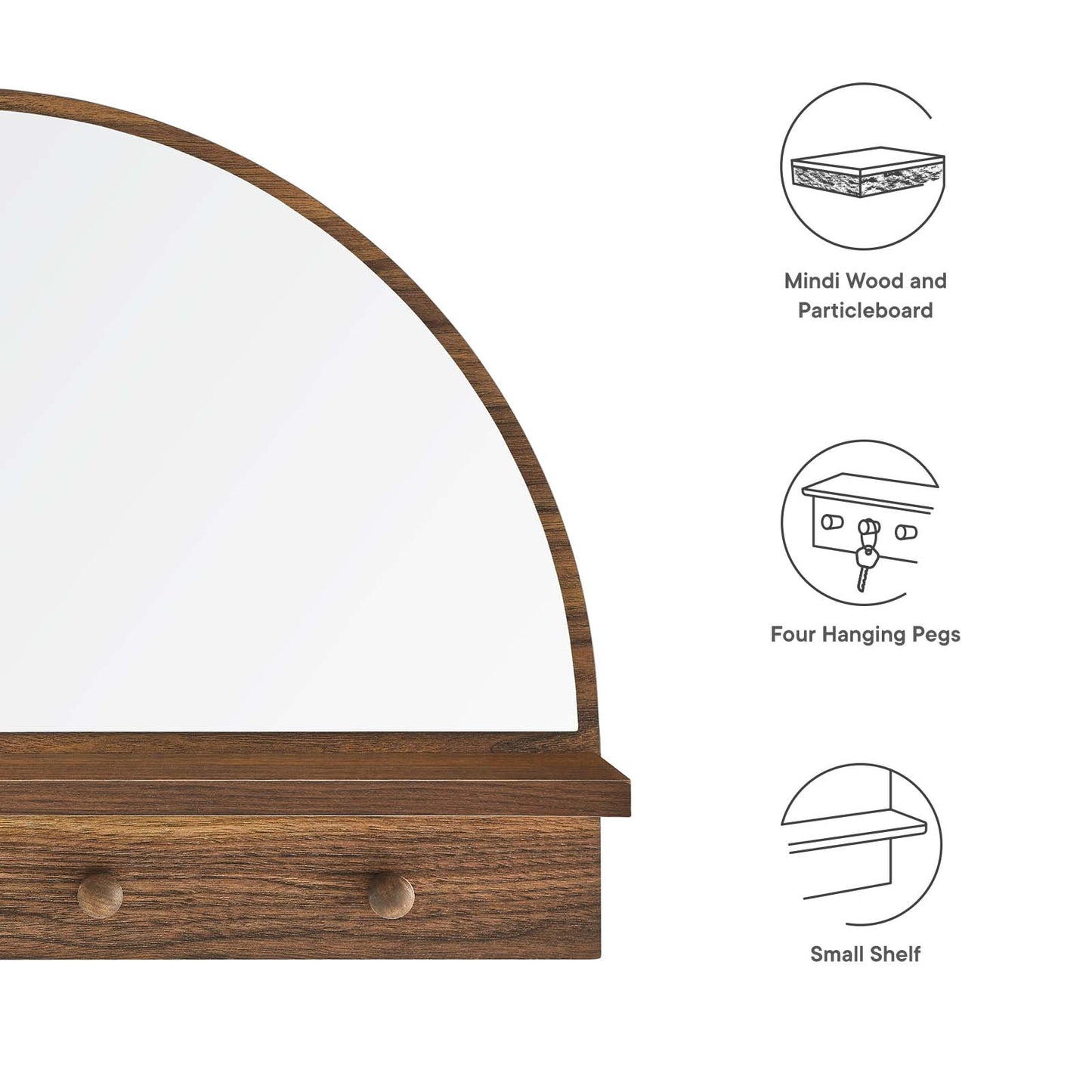Moonbeam Arched Mirror By Modway - EEI-6350 | Mirrors | Modishstore - 16