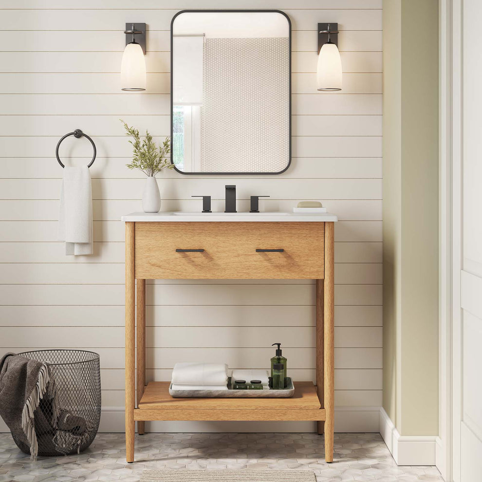 Zaire 30" Bathroom Vanity Cabinet (Sink Basin Not Included) By Modway - EEI-6353 | Bathroom Accessories | Modishstore - 1