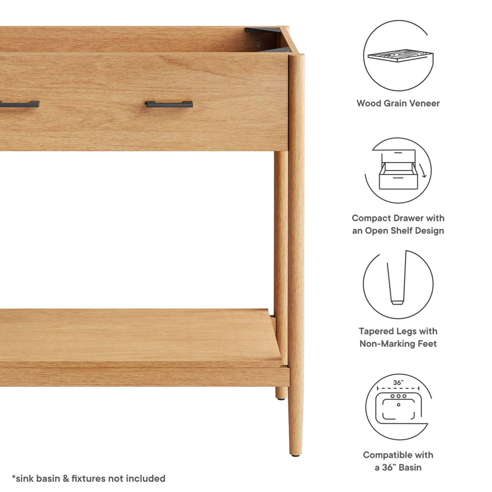 Zaire 36" Bathroom Vanity Cabinet (Sink Basin Not Included) By Modway - EEI-6354 | Bathroom Accessories | Modishstore - 9