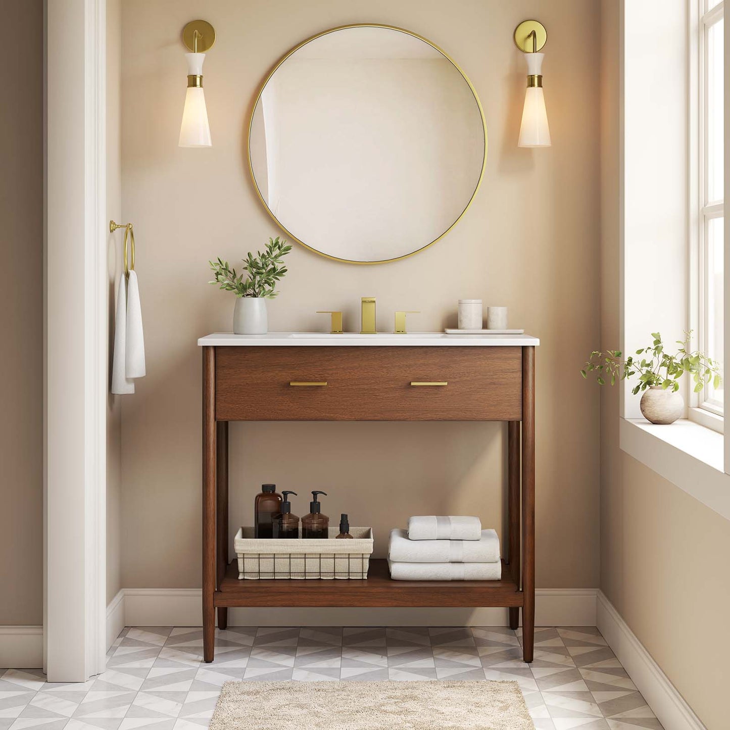 Zaire 36" Bathroom Vanity Cabinet (Sink Basin Not Included) By Modway - EEI-6354 | Bathroom Accessories | Modishstore - 11