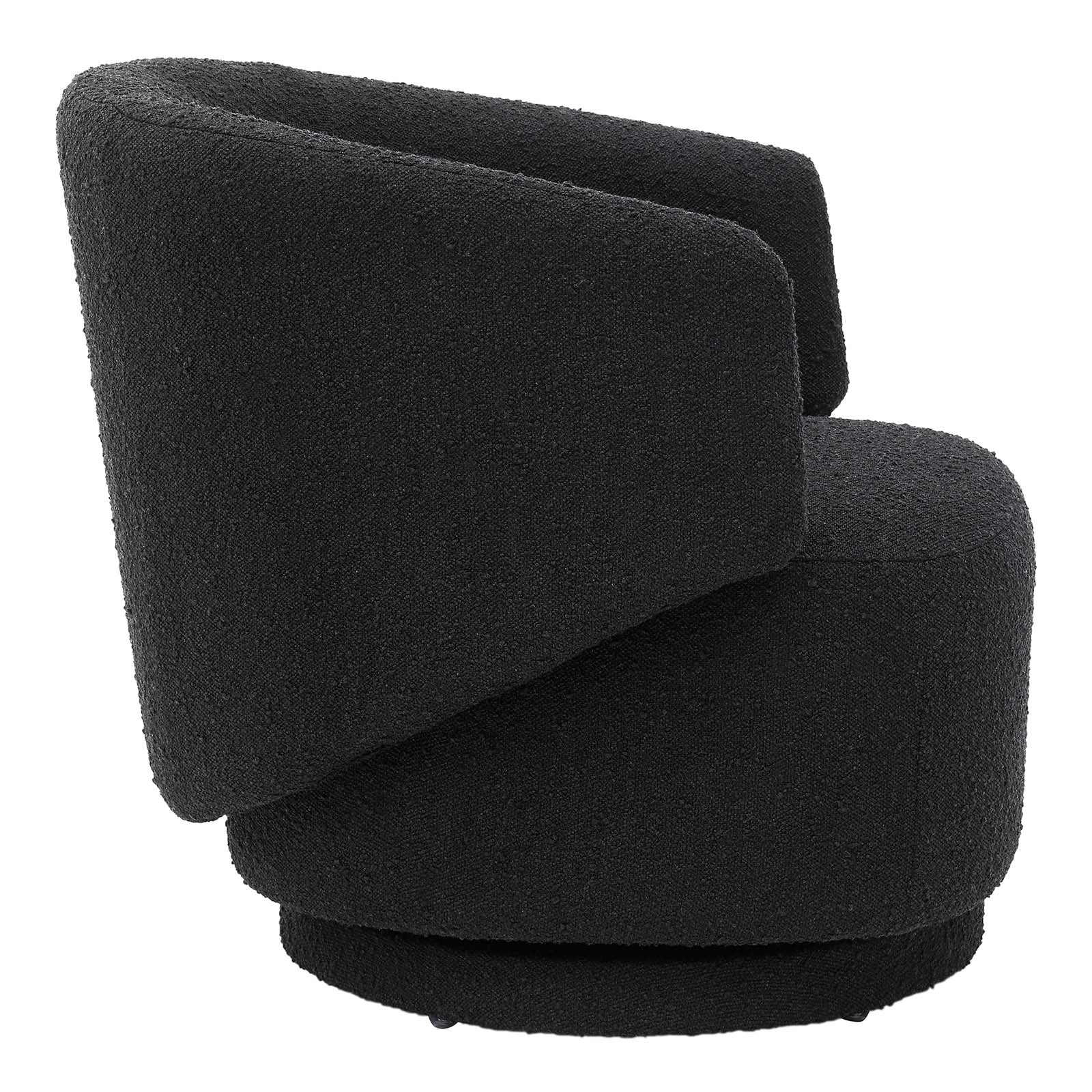 Celestia Boucle Fabric Fabric and Wood Swivel Chair By Modway - EEI-6357 | Lounge Chairs | Modishstore - 2