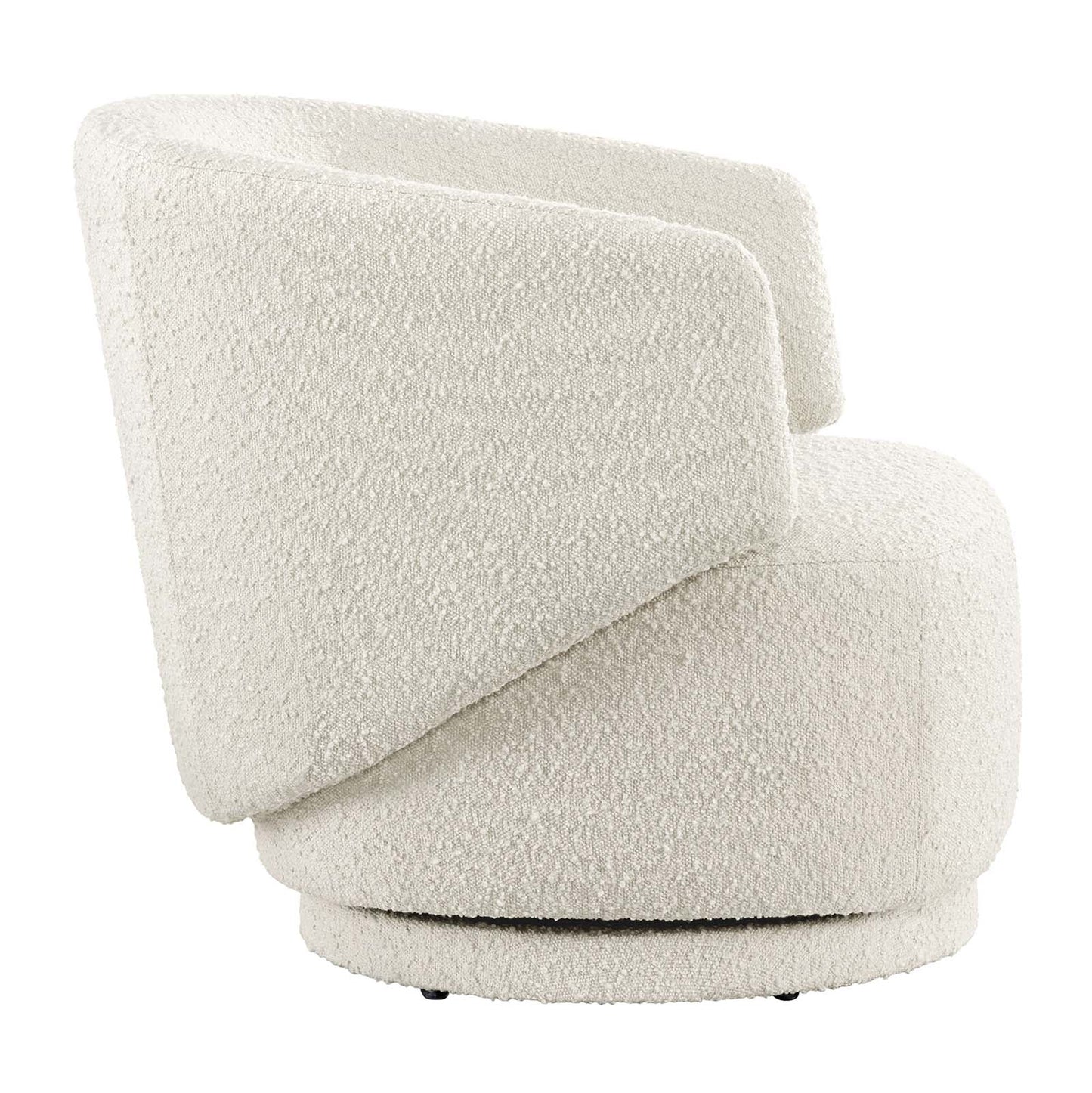 Celestia Boucle Fabric Fabric and Wood Swivel Chair By Modway - EEI-6357 | Lounge Chairs | Modishstore - 10