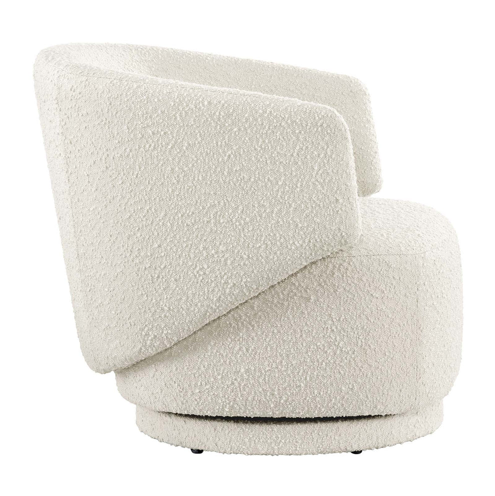 Celestia Boucle Fabric Fabric and Wood Swivel Chair By Modway - EEI-6357 | Lounge Chairs | Modishstore - 10