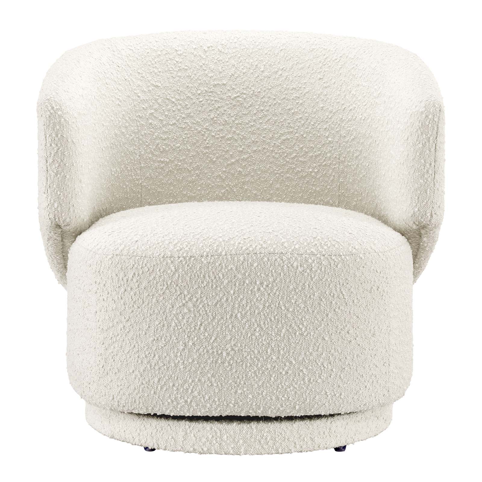 Celestia Boucle Fabric Fabric and Wood Swivel Chair By Modway - EEI-6357 | Lounge Chairs | Modishstore - 12