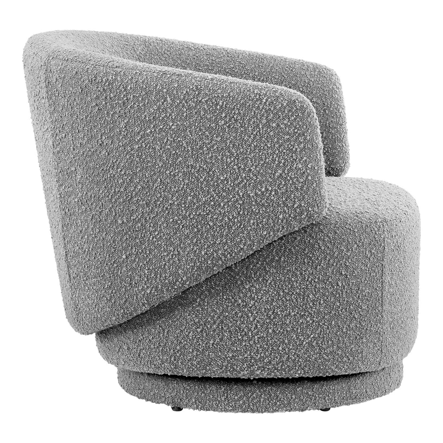 Celestia Boucle Fabric Fabric and Wood Swivel Chair By Modway - EEI-6357 | Lounge Chairs | Modishstore - 18