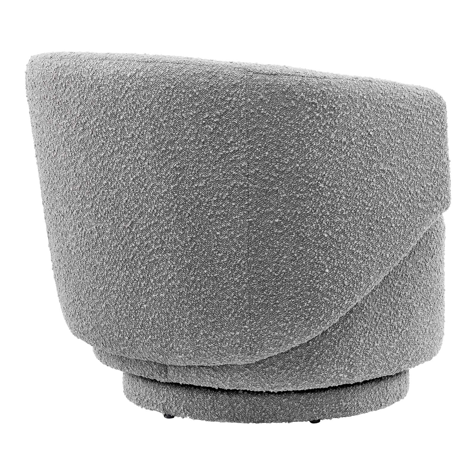 Celestia Boucle Fabric Fabric and Wood Swivel Chair By Modway - EEI-6357 | Lounge Chairs | Modishstore - 19