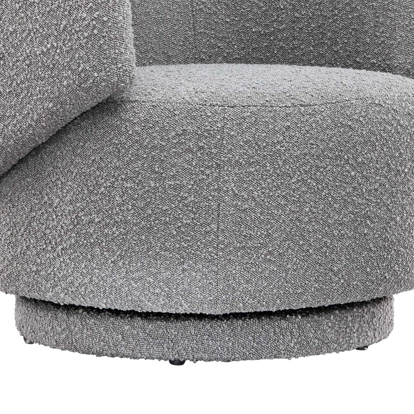 Celestia Boucle Fabric Fabric and Wood Swivel Chair By Modway - EEI-6357 | Lounge Chairs | Modishstore - 21