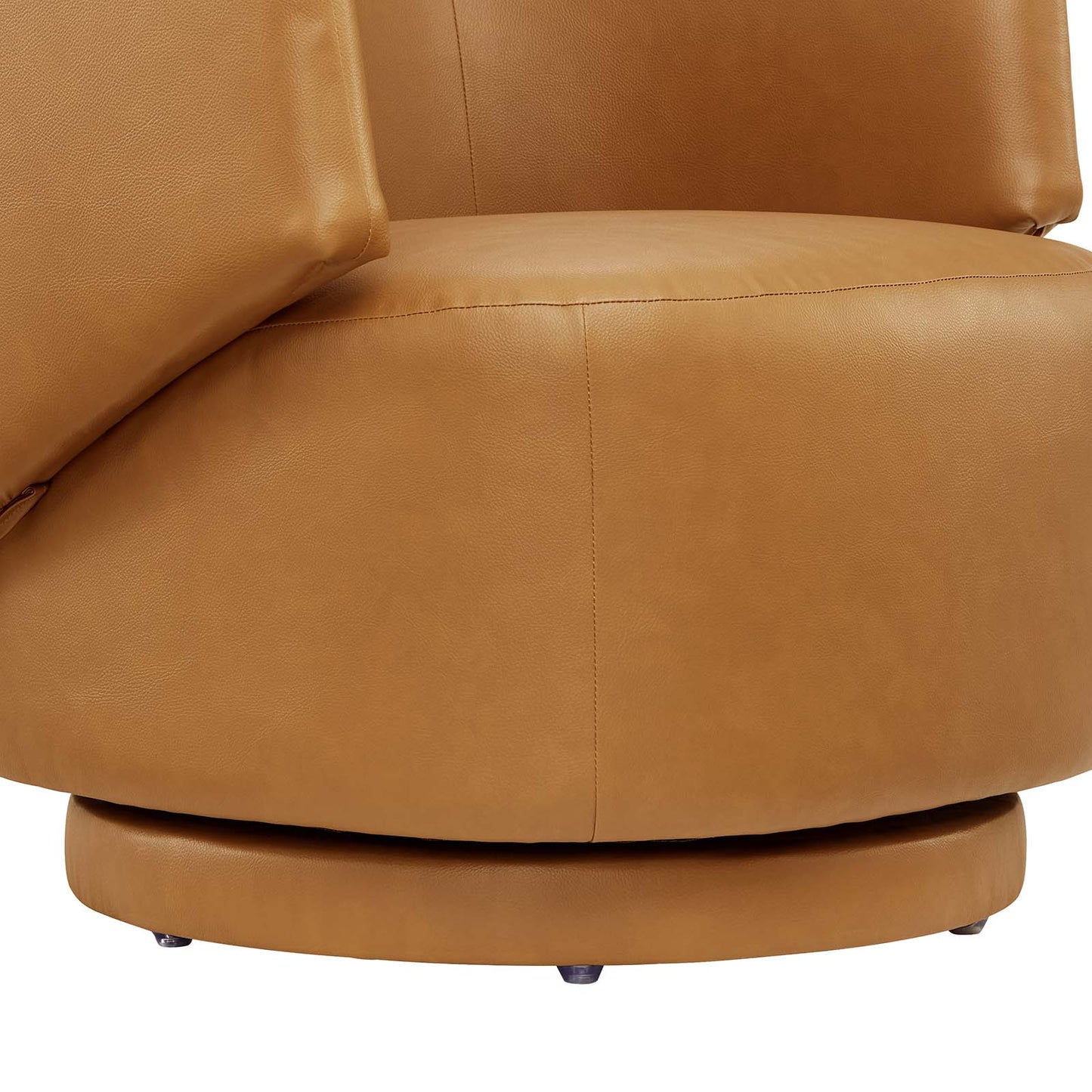 Celestia Vegan Leather Fabric and Wood Swivel Chair By Modway - EEI-6358 | Lounge Chairs | Modishstore - 6
