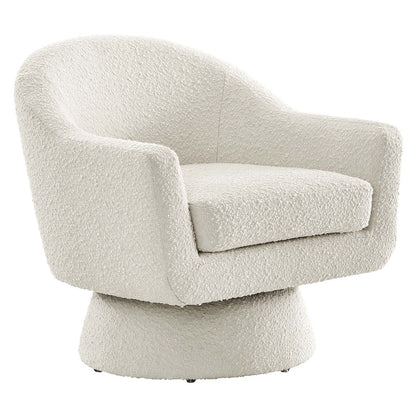 Astral Boucle Fabric Boucle Fabric Swivel Chair By Modway - EEI-6359 | Armchairs | Modishstore - 1